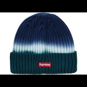 Supreme Overdyed Beanie Teal Tie Dye from SS19